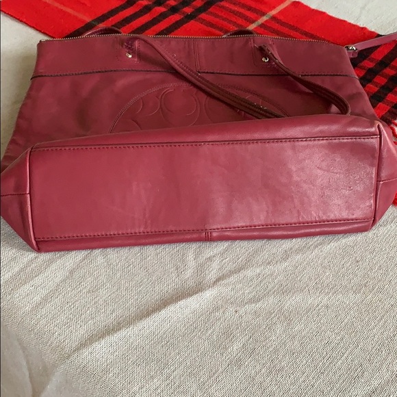 COPY - Large Coach Embossed Monogram Leather Tote - Picture 3 of 7